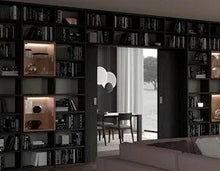 Carica l&#39;immagine nel visualizzatore di Gallery, Living - ORIZZONTE - Parete divisoria attrezzata con libreria a giorno

